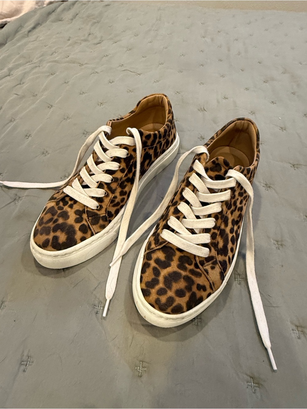 M. Gemi The Palestra Due Women's Casual Lace-Up Sneakers in Leopard Print